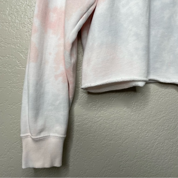 Hollister Cropped Embroidered Tie Dye Crewneck Long Sleeve Floral - Picture 7 of 12